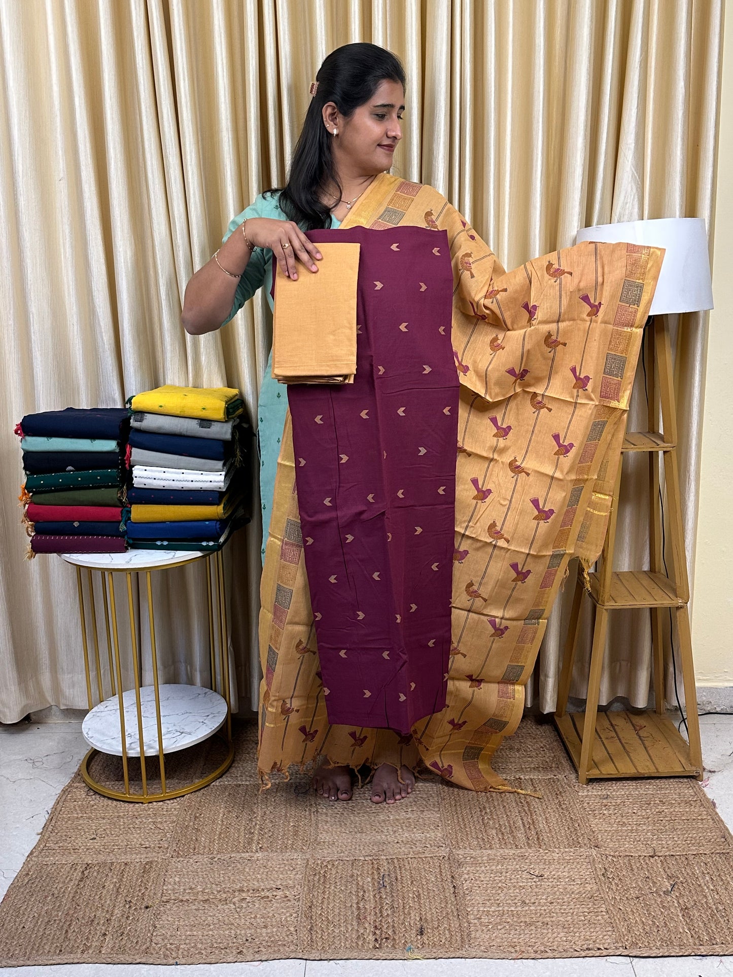 Printed south cotton 3 piece set- 13