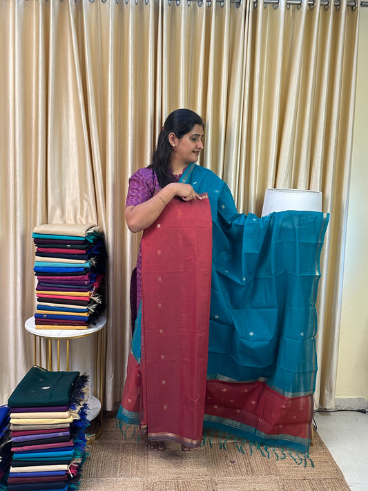 Maheswari silk cotton 2 piece set- NMH6