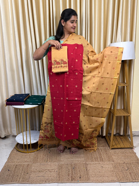 Printed south cotton 3 piece set- 4