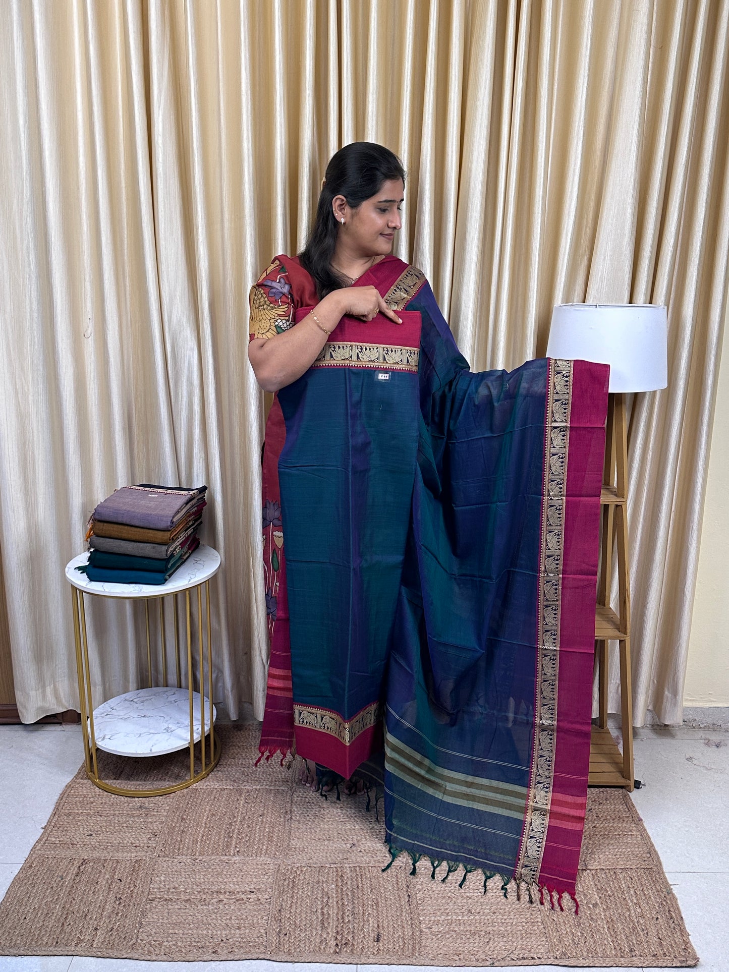 Narayanpet Mercerised cotton (4.5 m Top)-EB3