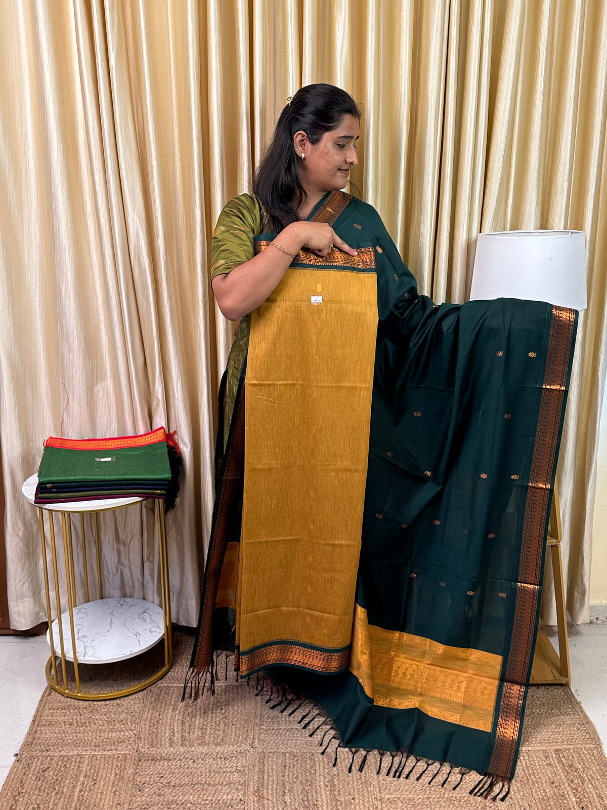 Kalyani special butta silk cotton 2 piece set - swara11