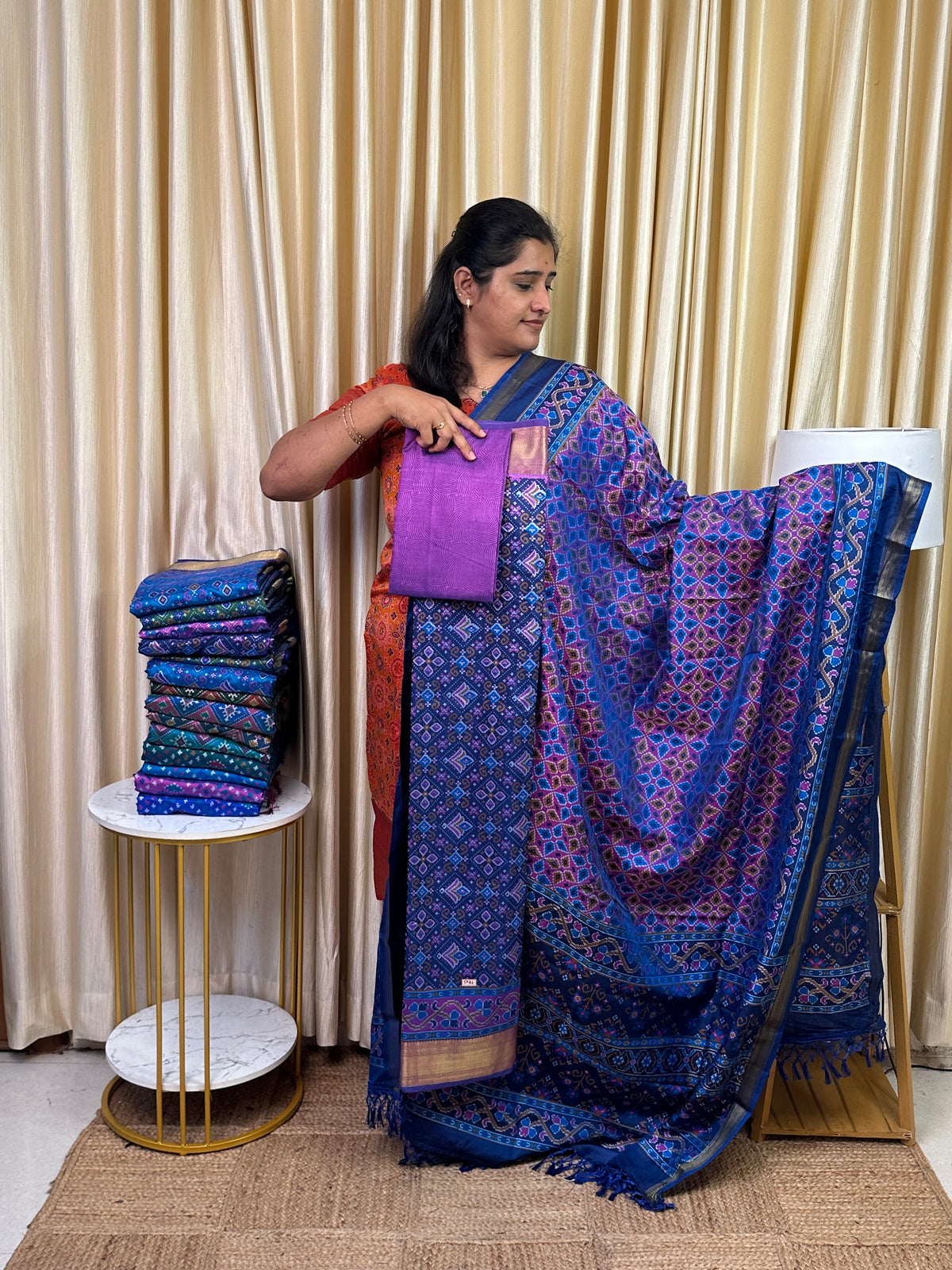 Patola semi silk 3 piece set - SP26