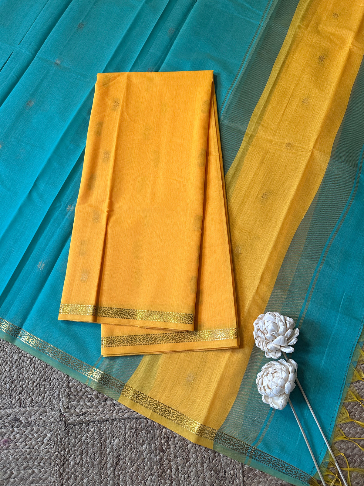 Maheswari silk cotton 2 piece set-ROJA15