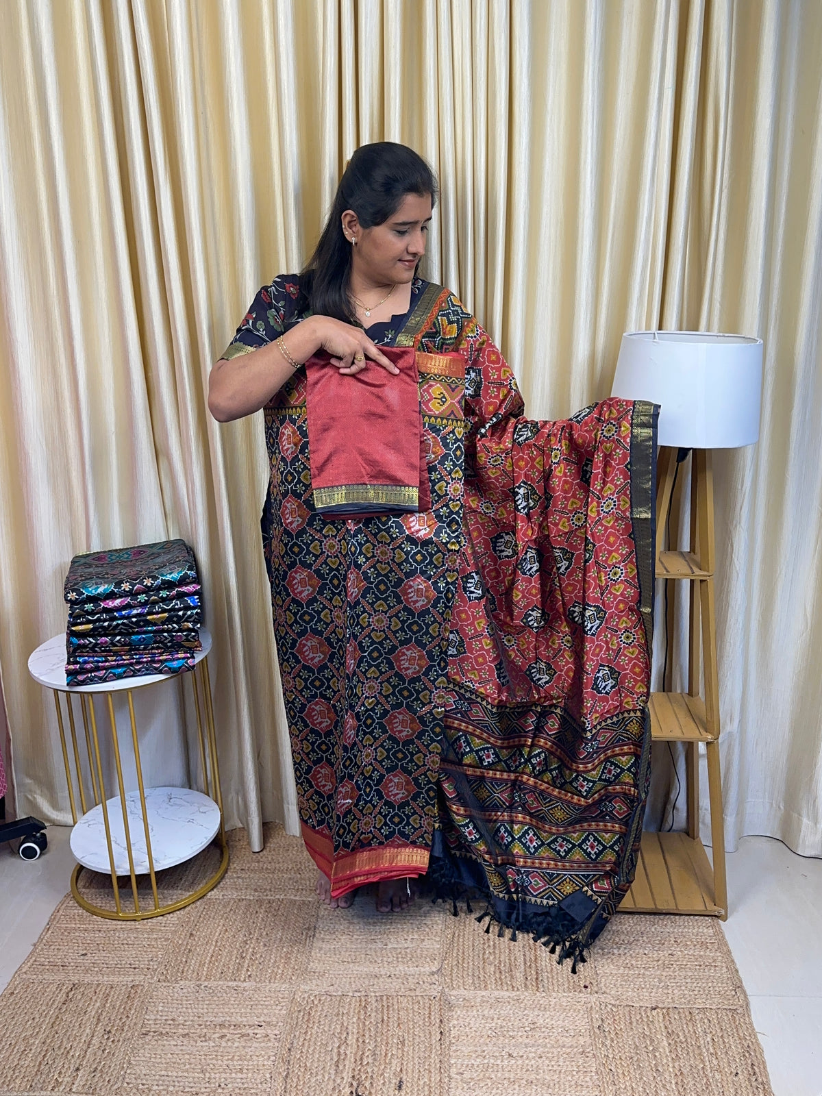 Patola semi silk 3 piece set - BR3
