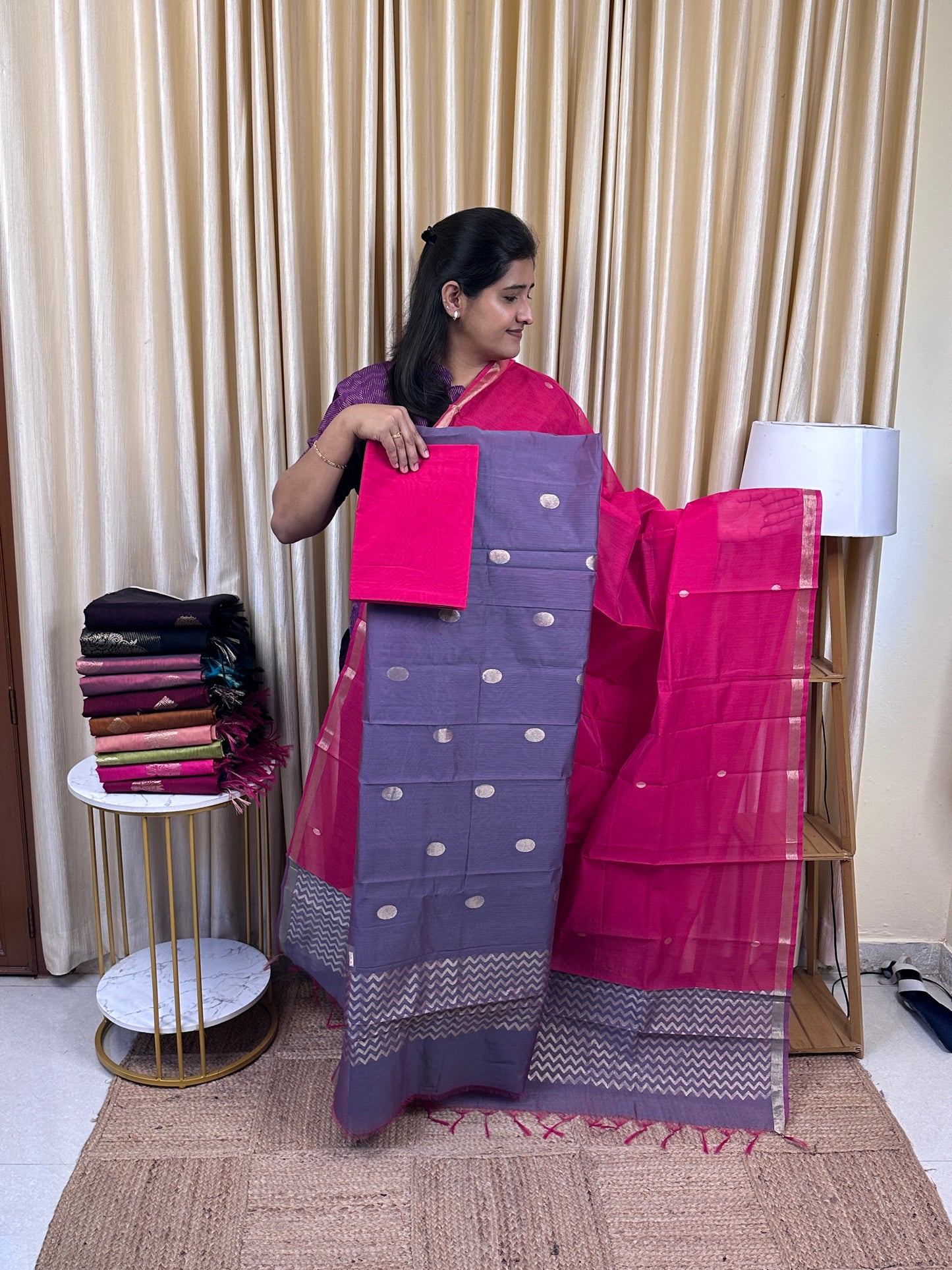 Kora silk cotton 3 piece set -KSC10