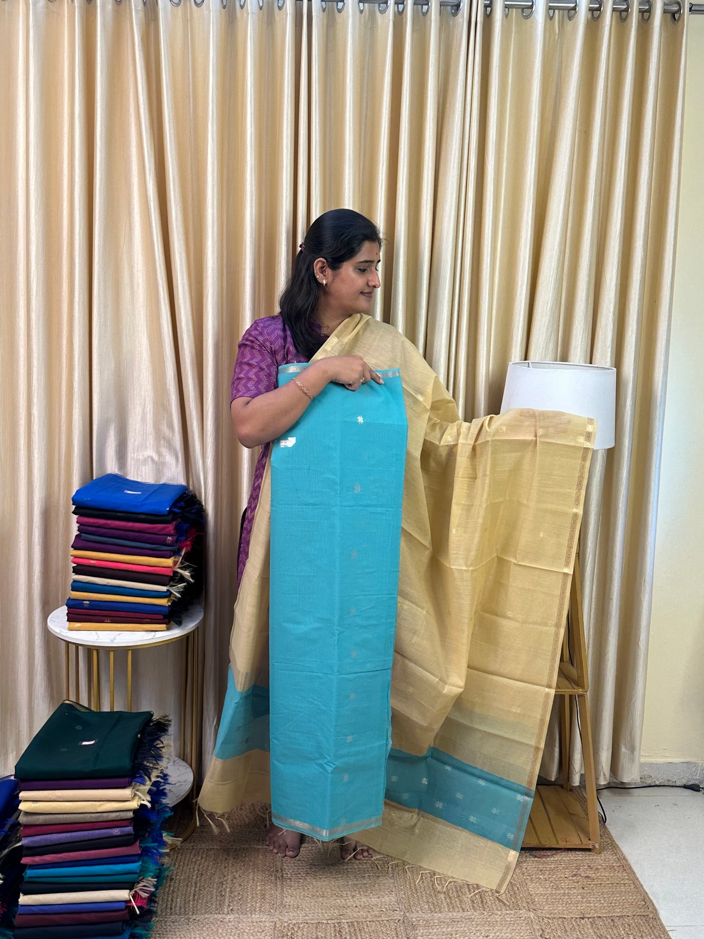 Maheswari silk cotton 2 piece set- NMH14