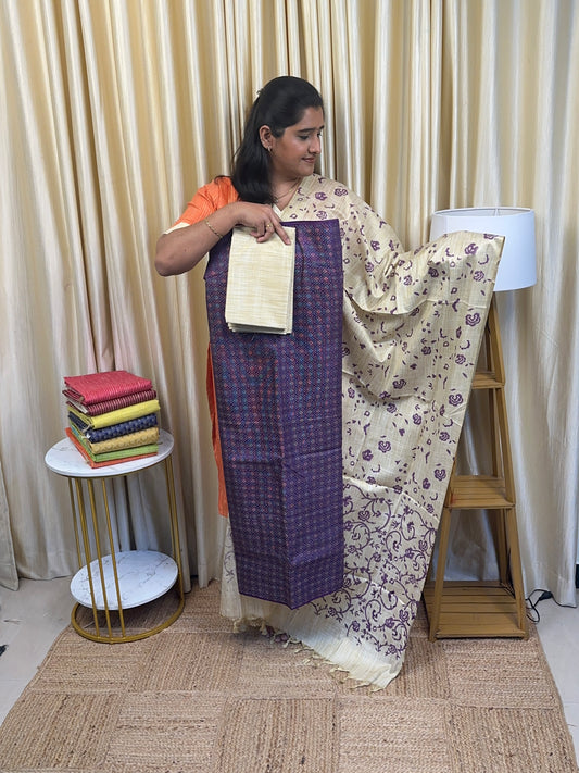 Mix and match  (3 piece set) madhubani Printed-TTP17