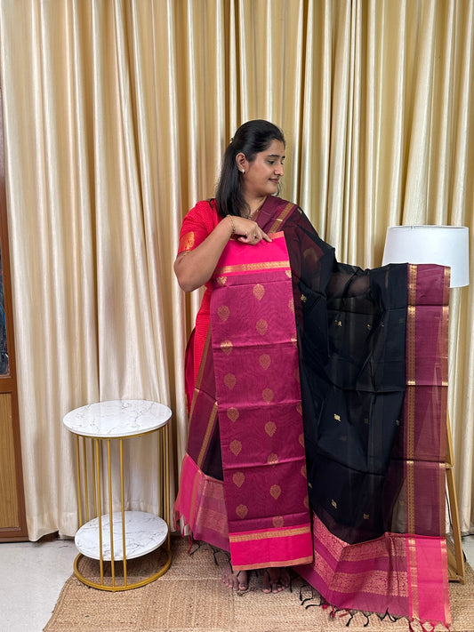 Mangalgiri Silk cotton 2 piece set(Rich pallu) -ABI4