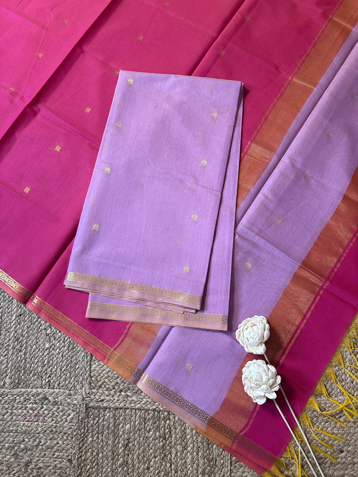 Maheswari silk cotton 2 piece set-ROJA32