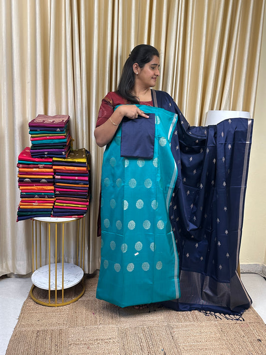 Premium semi soft silk 3 piece set -psc4