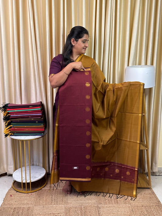 Chanderi silk cotton 2 piece set -Kayal2