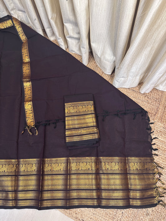 Chettinad 2 piece set  (coffee brown) - RAGA 1