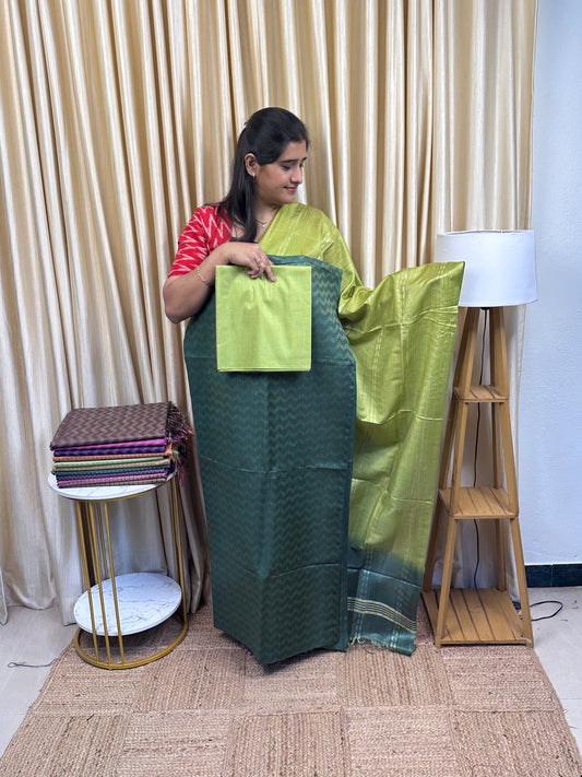 Semi Matka Tussar 3 piece set-TTC1