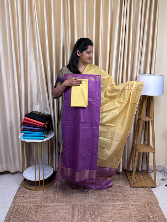 Mangalagiri silk cotton 3 piece set TMG-23