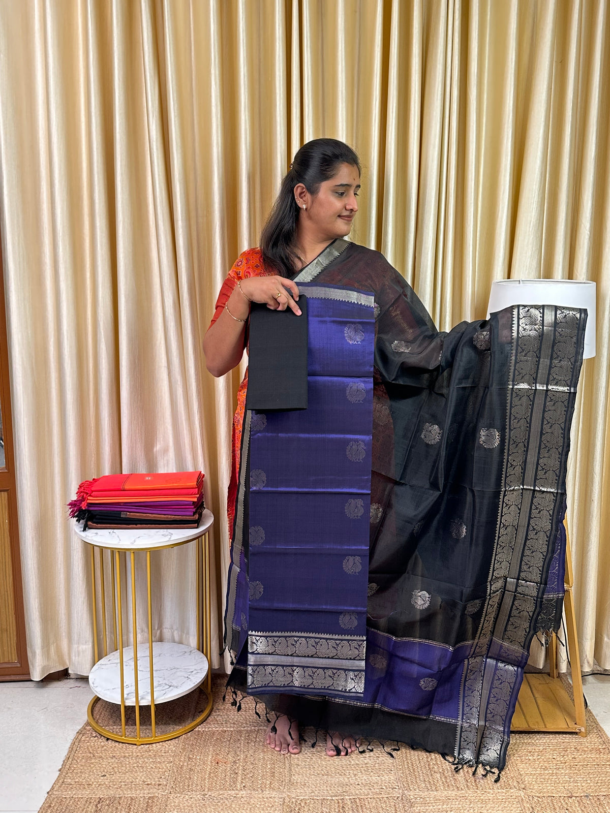Kanchi Border  Mangalgiri Handloom-KMCH1
