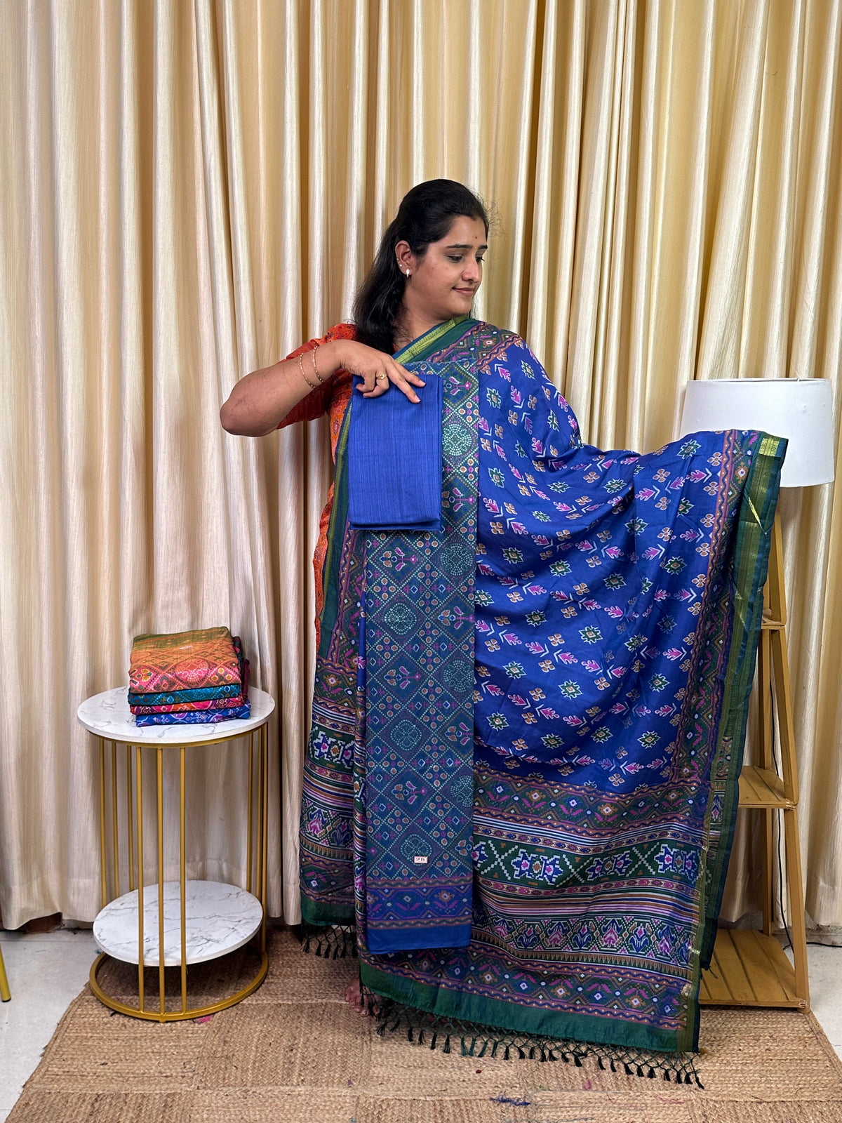 Patola semi silk 3 piece set - SP86