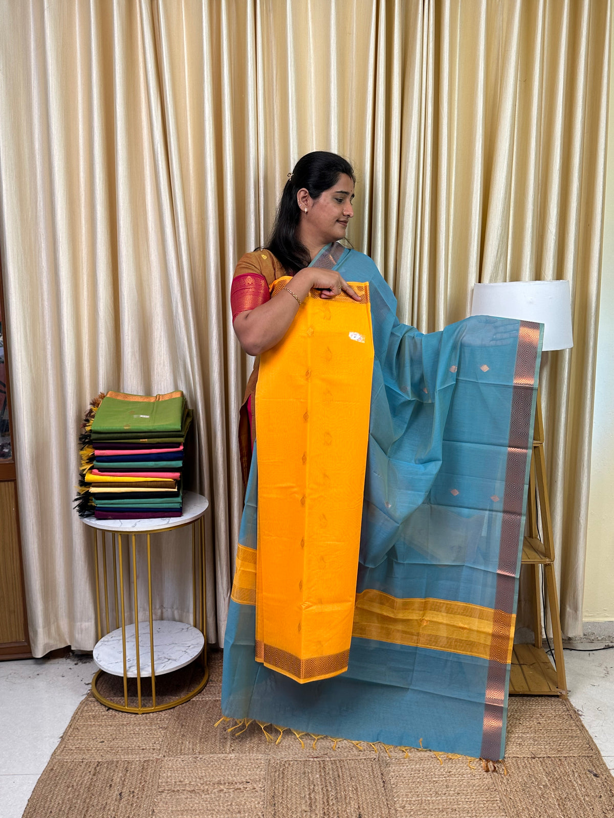 Maheswari silk cotton 2 piece set- MN 10
