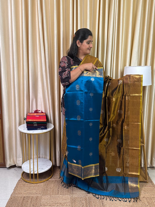 Special butta Mangalgiri handloom 2 piece set-Lotus2