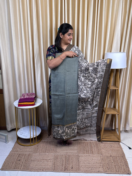 Gap border kalamkari 2 piece set - 2