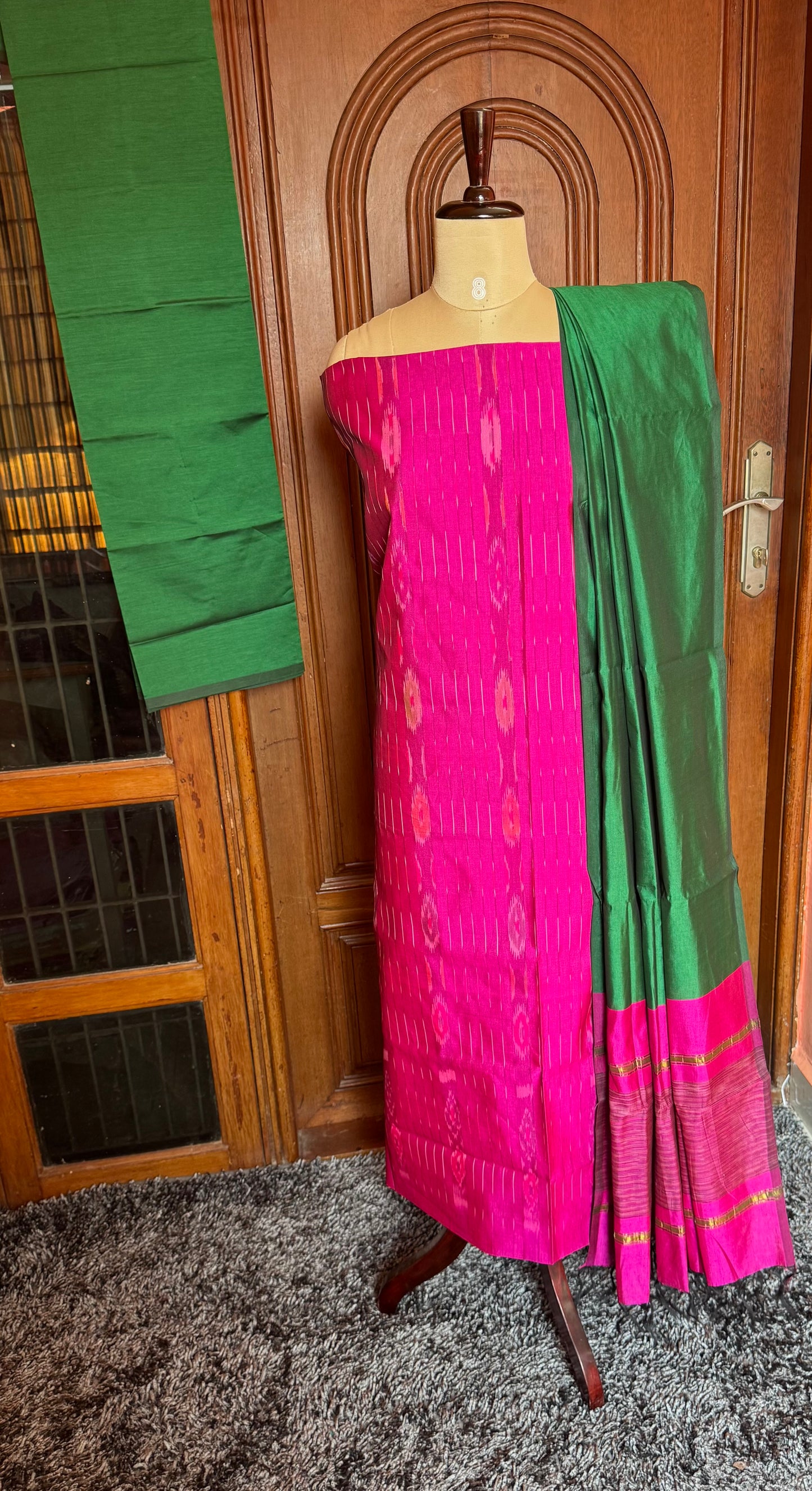 Special Pochampalli sico Full weave  3 piece set-SPD11