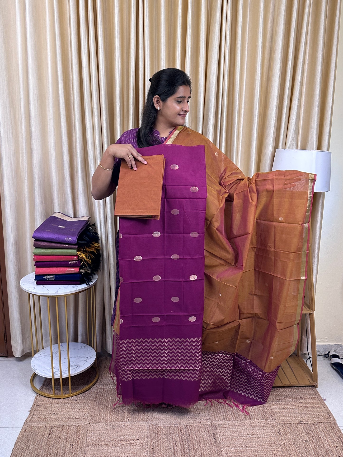 Kora silk cotton 3 piece set -KSC42