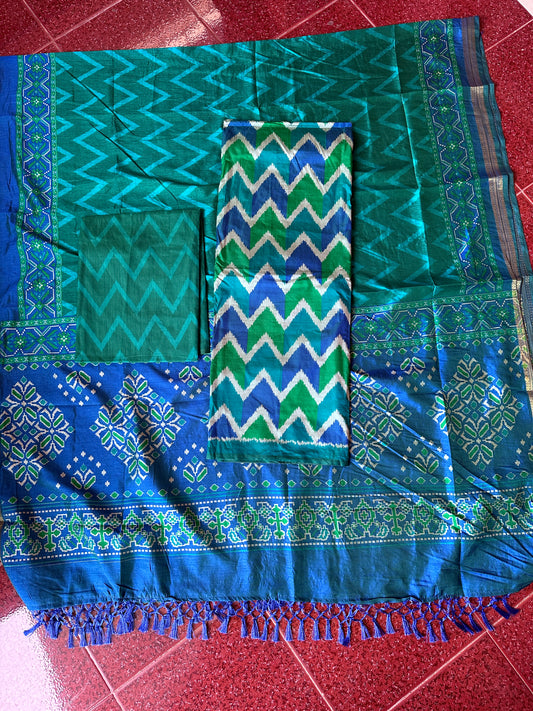 Patola 3 piece set [silk by cotton]ZZ1