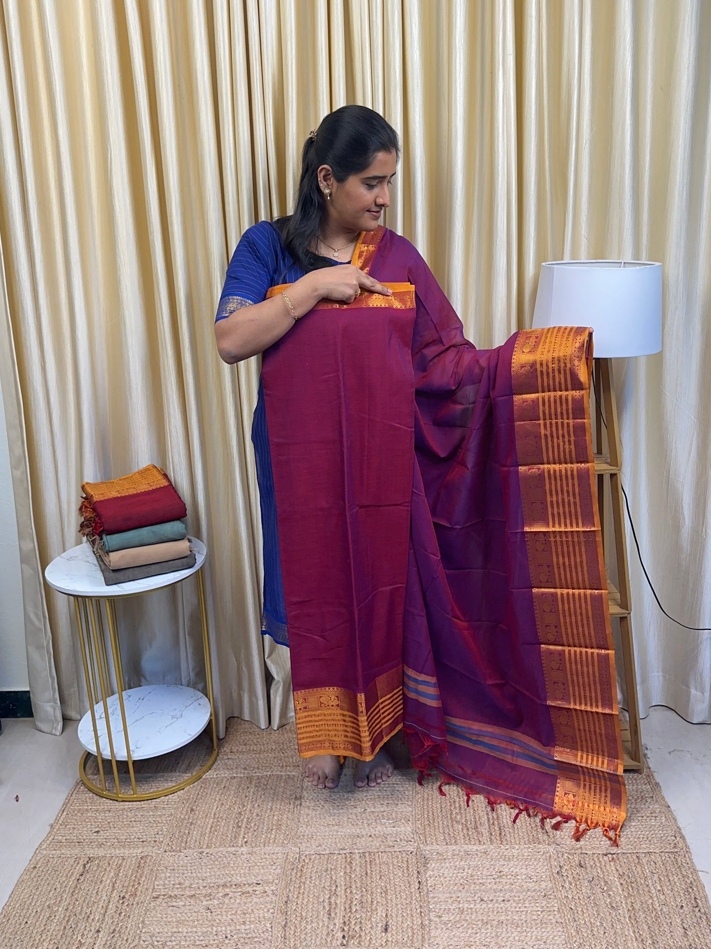 Magenta Royal border Narayanpet