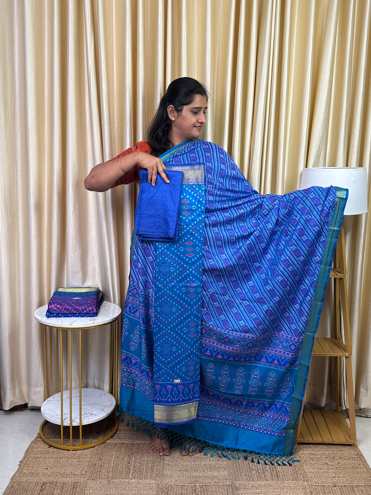 Patola semi silk 3 piece set - SP18