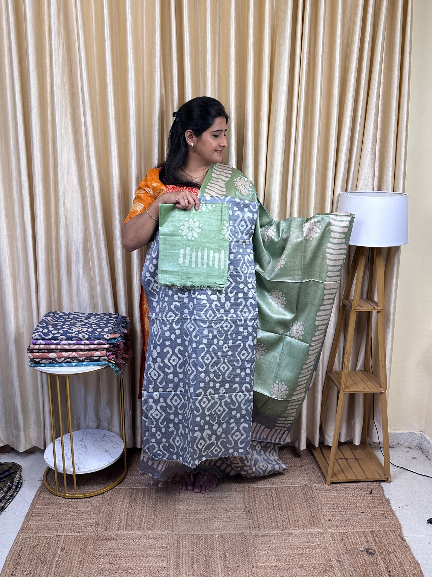 Batik 3 piece set (Jute cotton)-BKT3