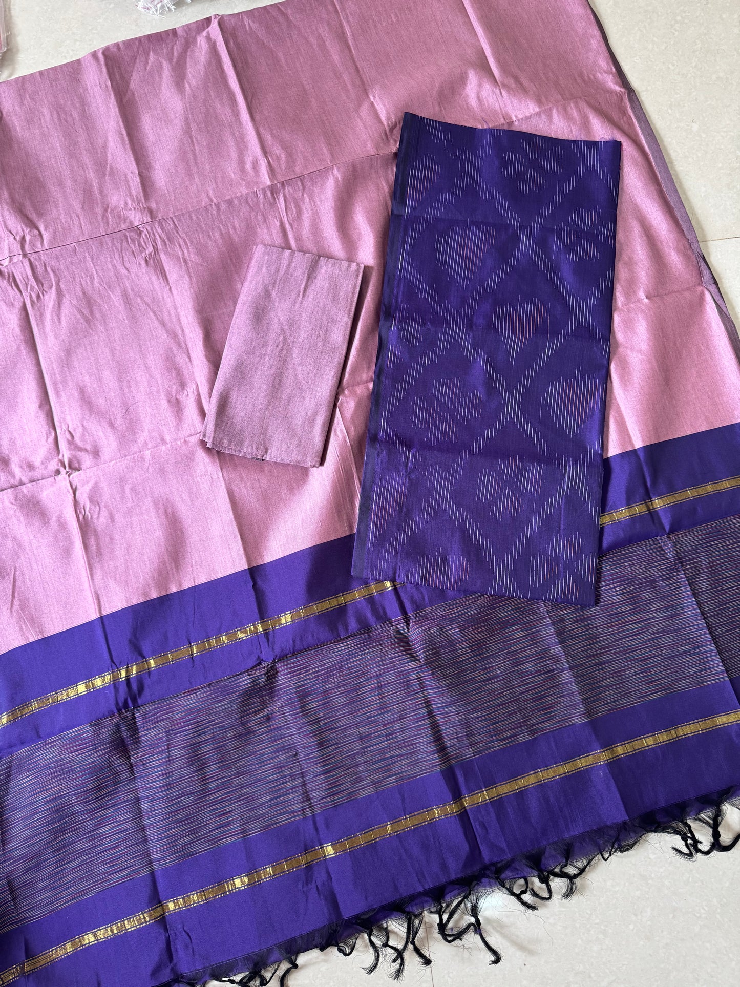 Full weave ikat Pochampally sico dress material FWS-10