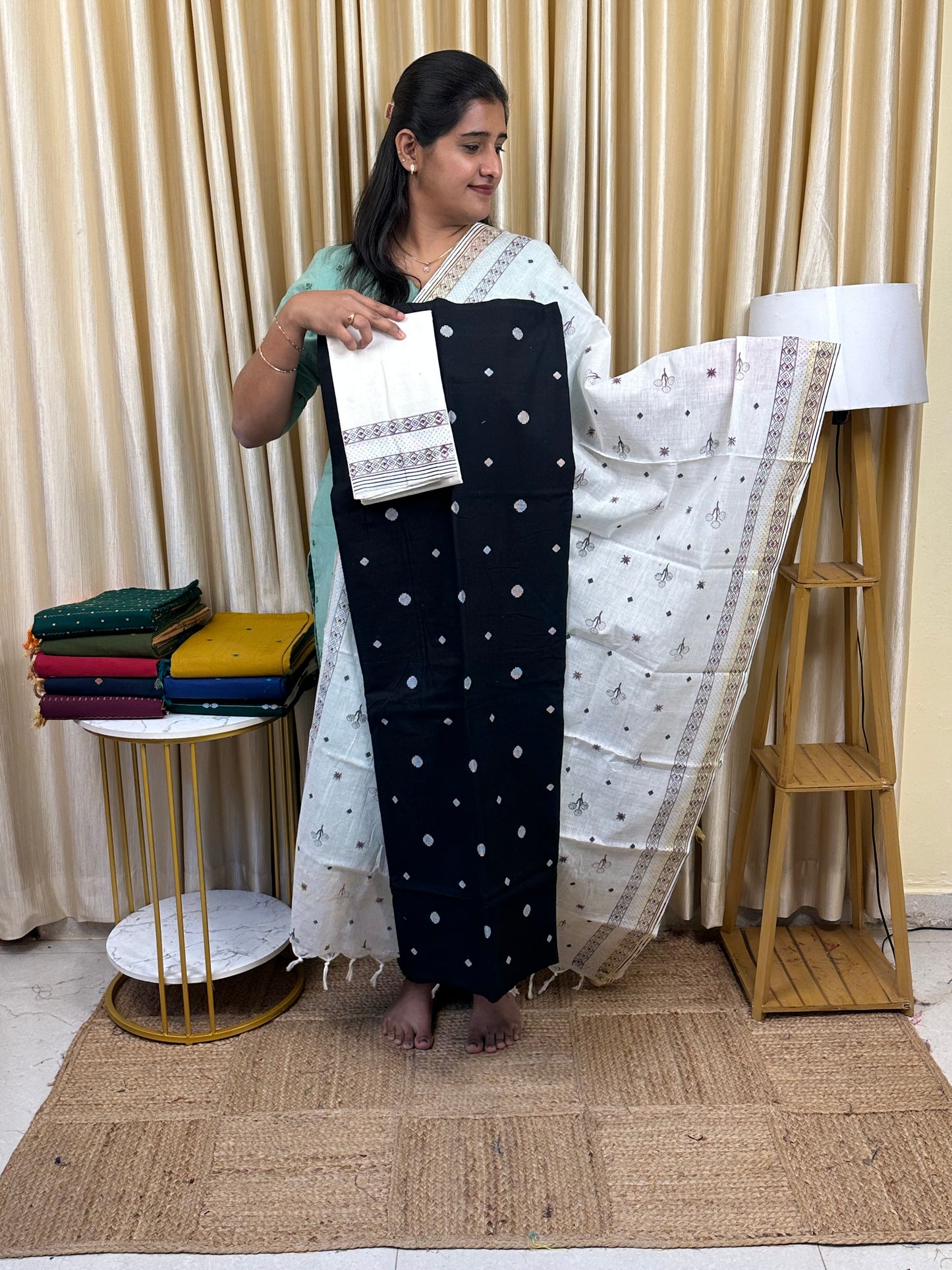 Printed south cotton 3 piece set- 15