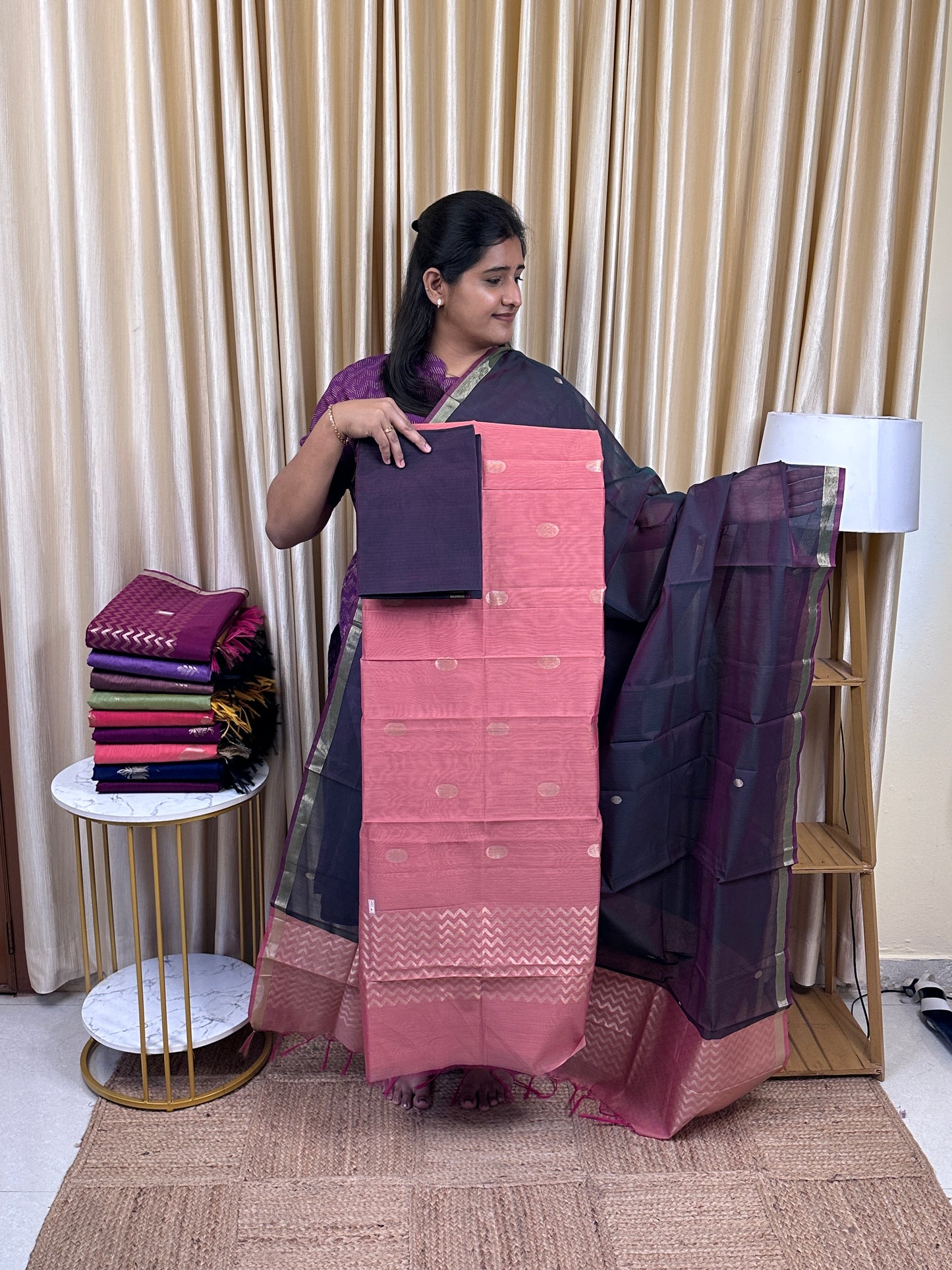 Kora silk cotton 3 piece set -KSC41