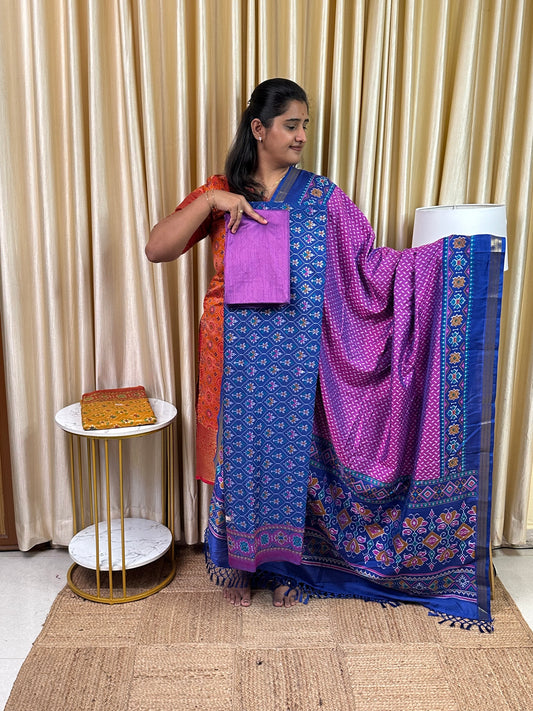 Patola semi silk 3 piece set - MPDB8