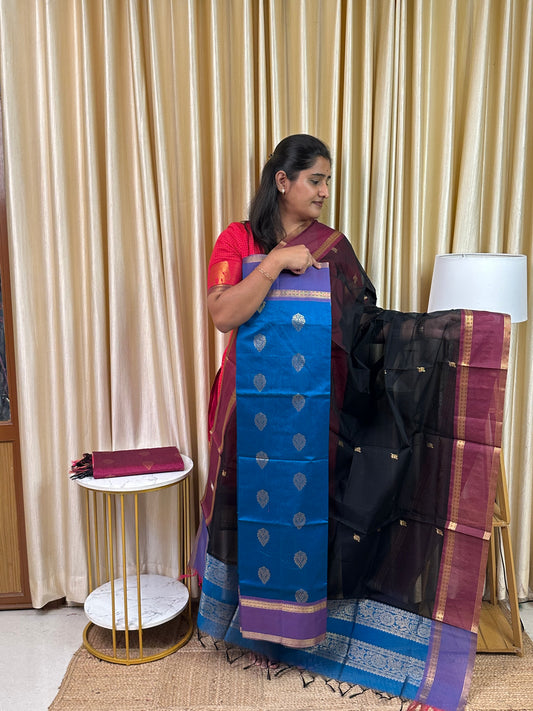 Mangalgiri Silk cotton 2 piece set(Rich pallu) -ABI3