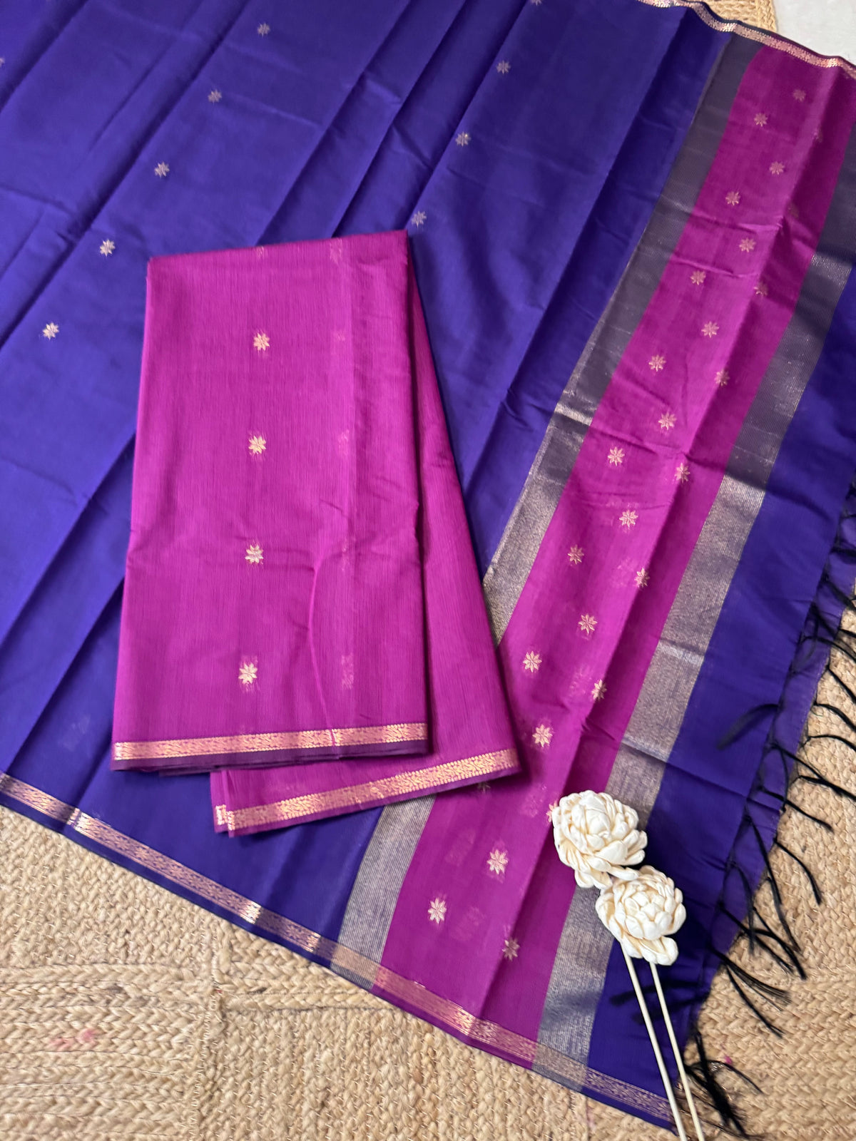 Maheswari silk cotton 2 piece set-ROJA6