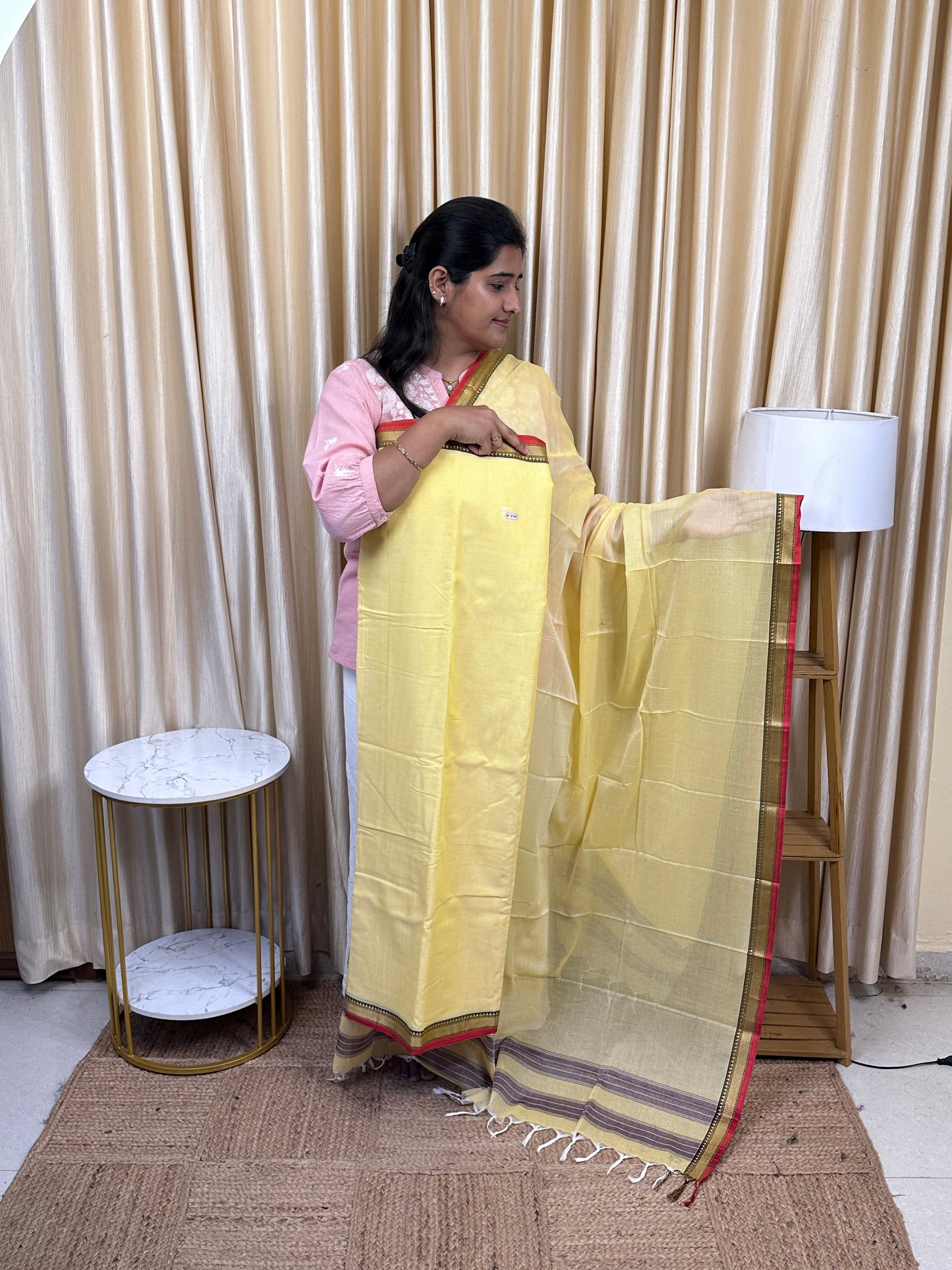 Narayanpet  checks Mercerised cotton (4.5 m Top)-NILA68