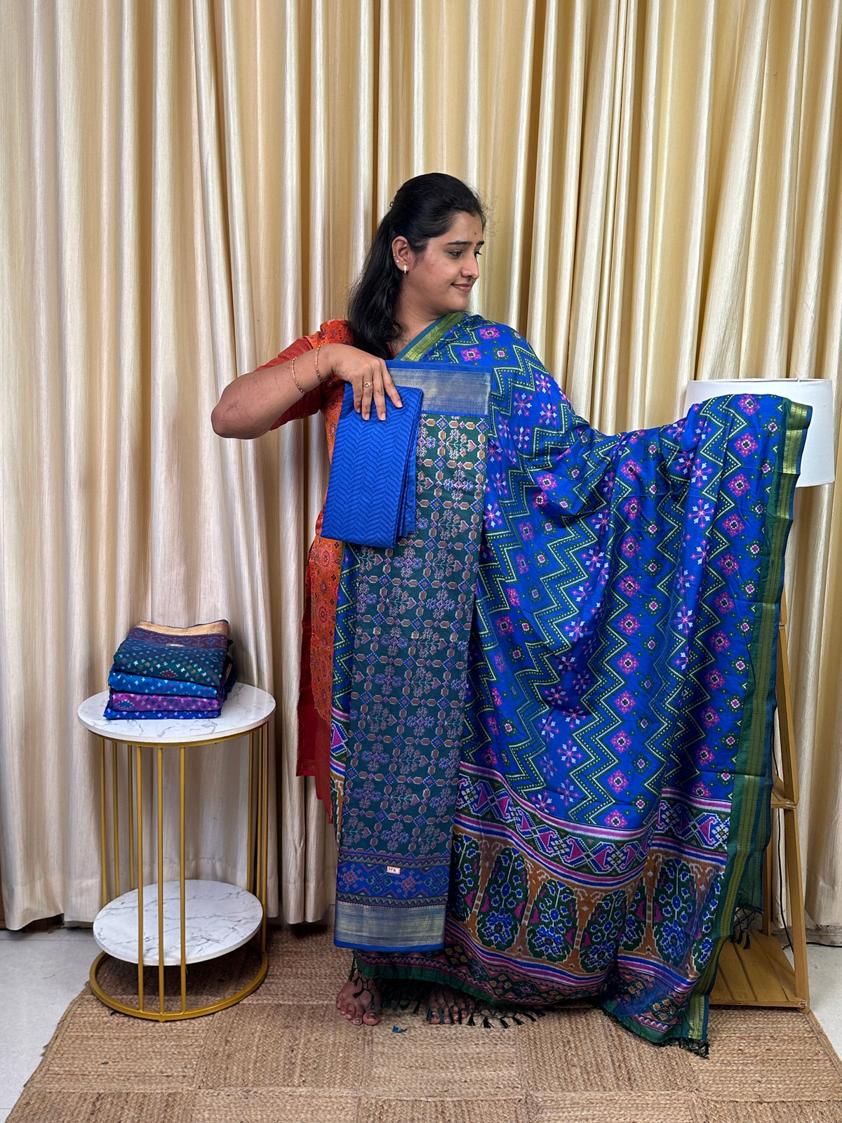 Patola semi silk 3 piece set - SP16