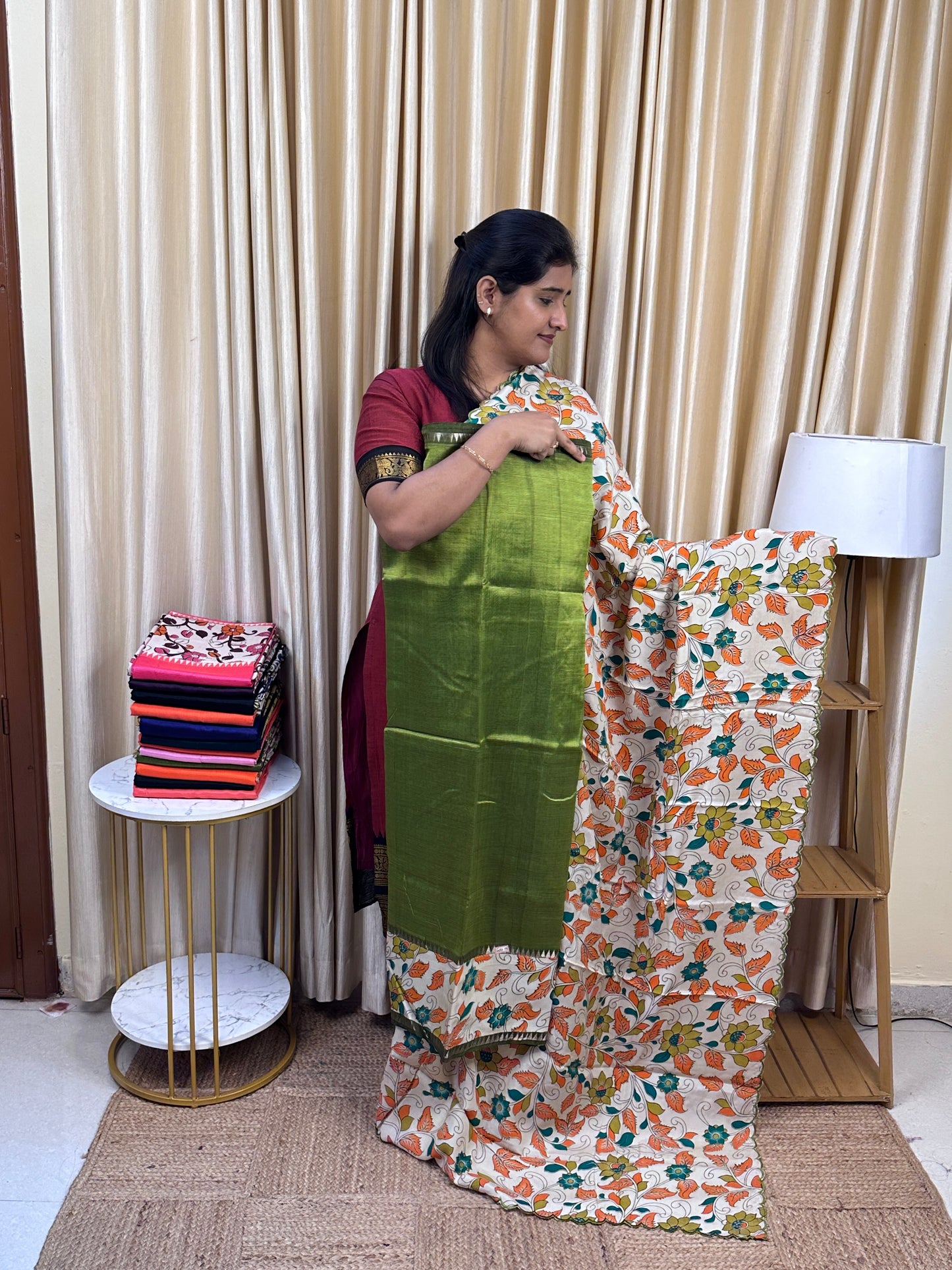 Gap border kalamkari 2 piece set - GAP15