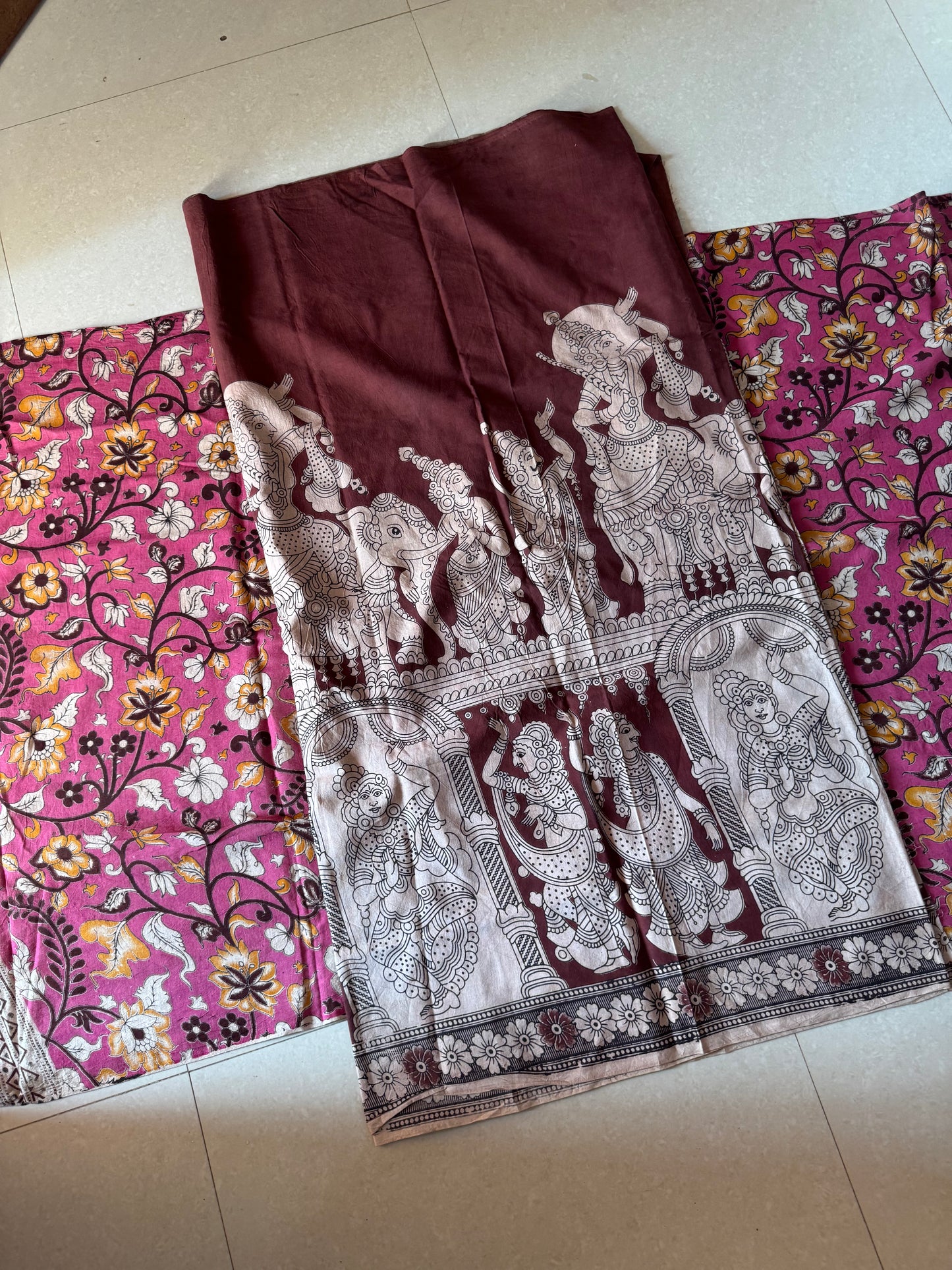 Kalamkari 2 piece set -KST3