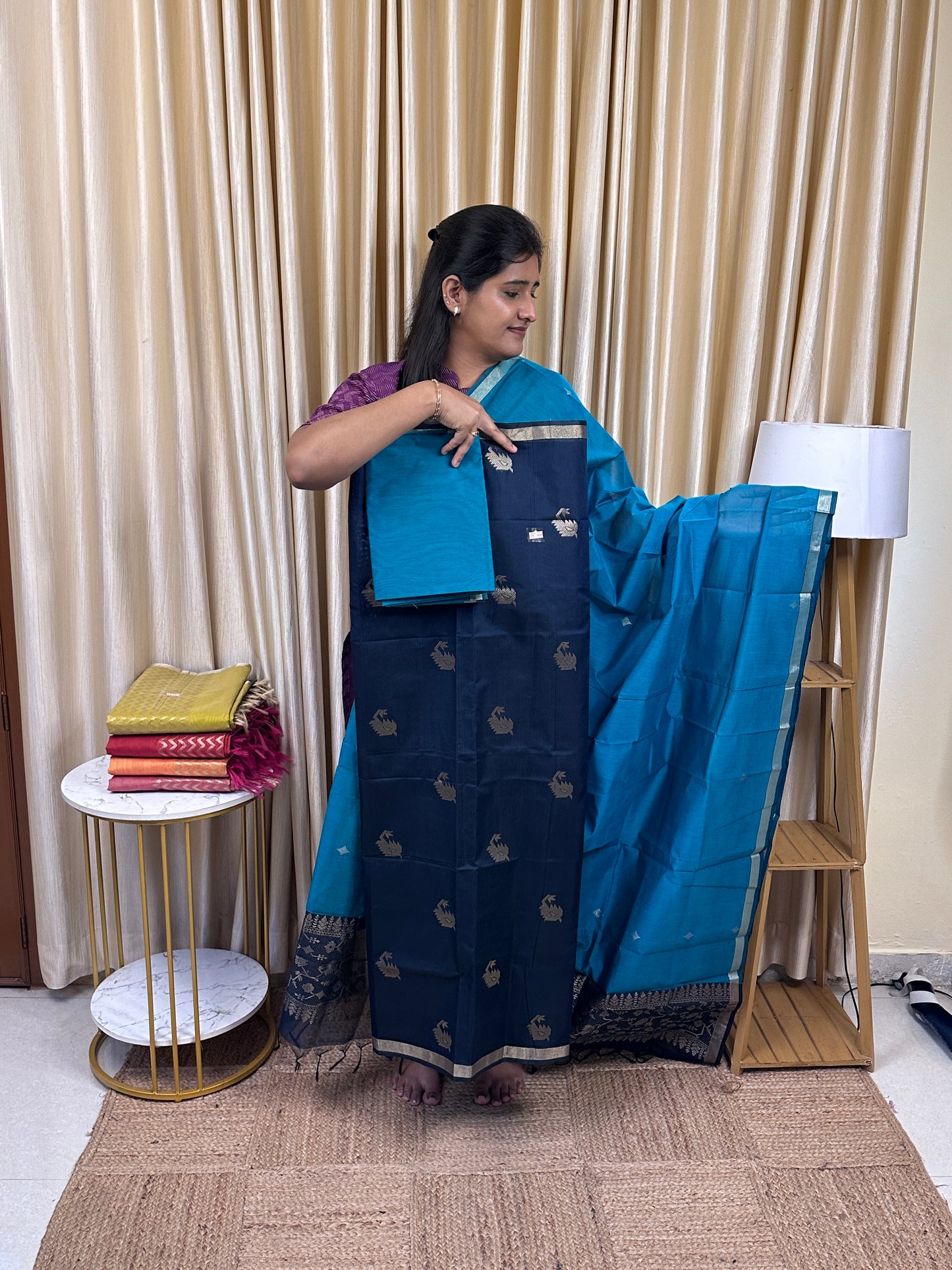 Kora silk cotton 3 piece set -KSC36
