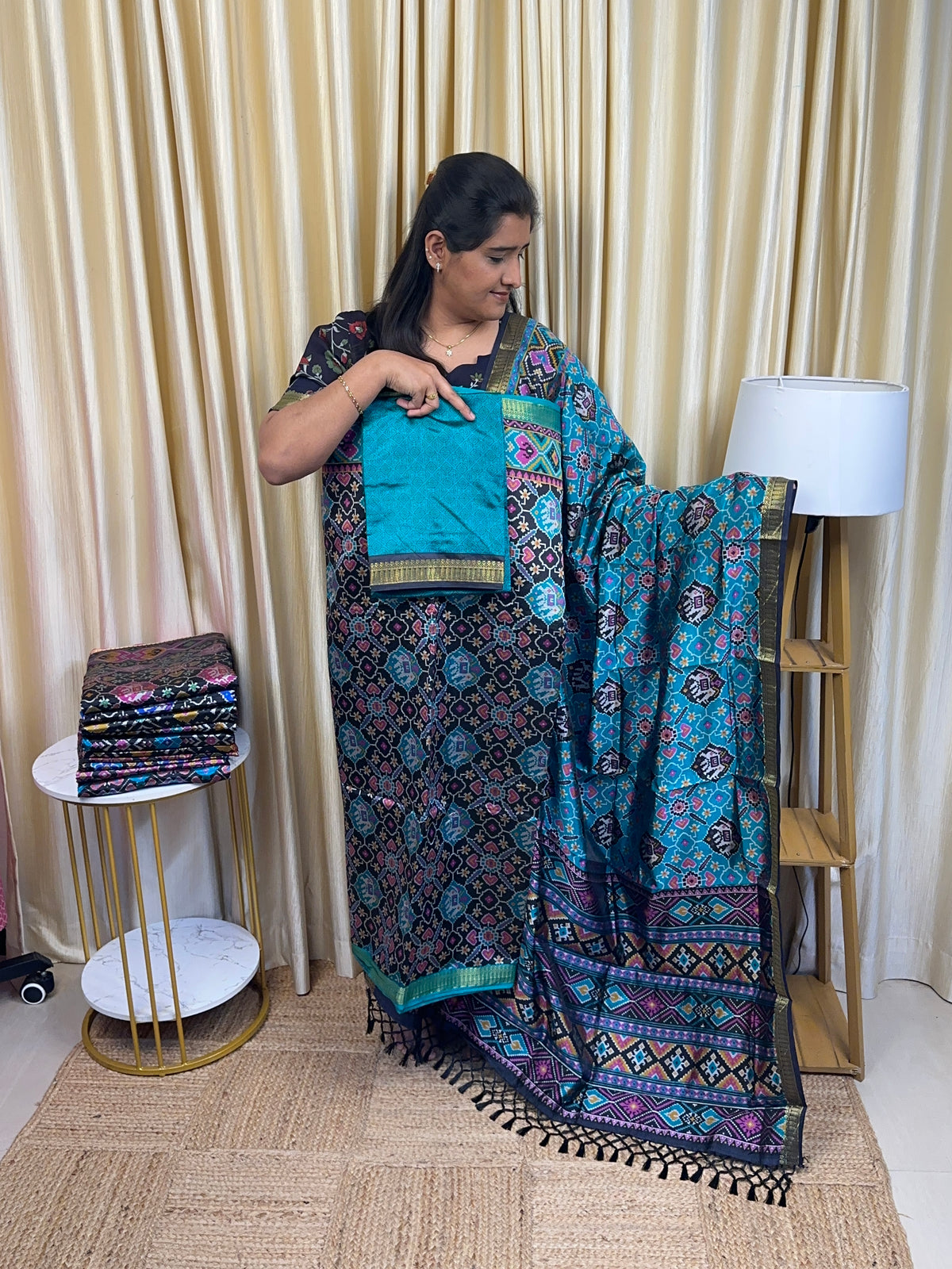 Patola semi silk 3 piece set - BRB3