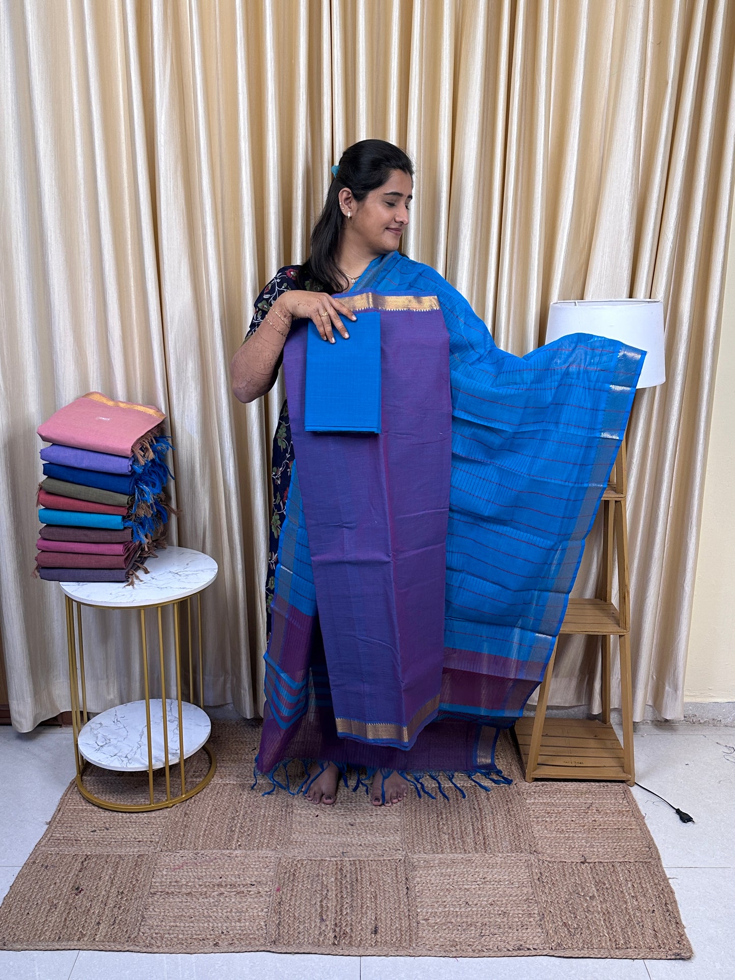 Premium Mangalgiri cotton 3 piece set - PMC30