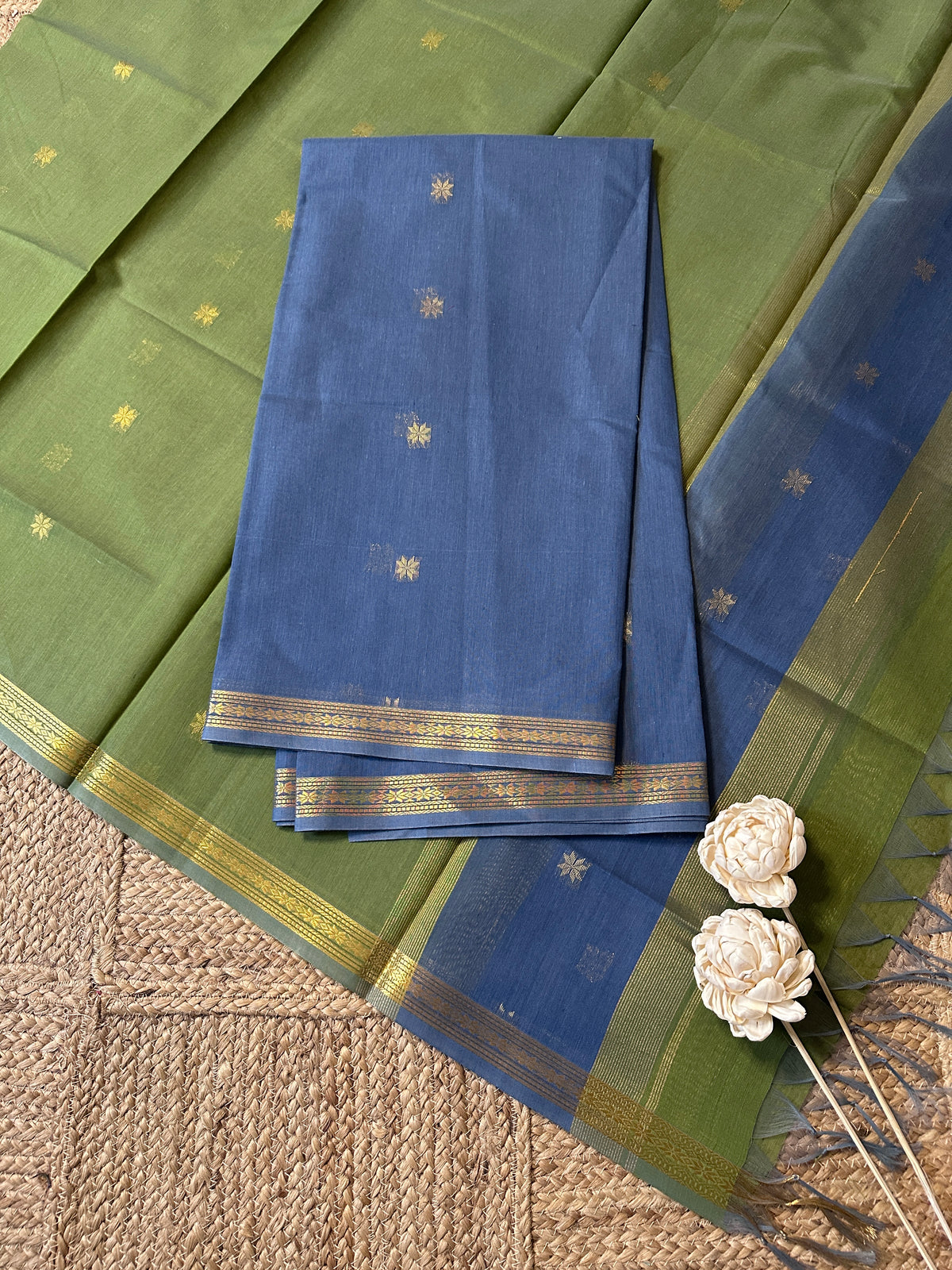 Maheswari silk cotton 2 piece set-ROJA22