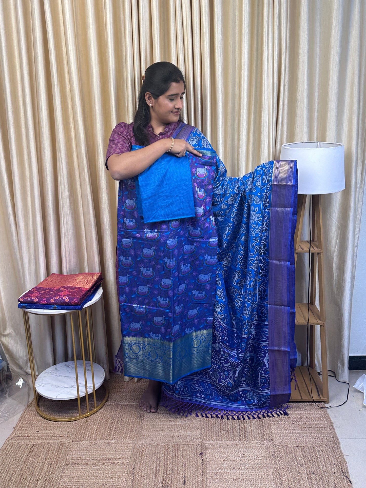 Pichwai kanchi border soft silk- VP 2