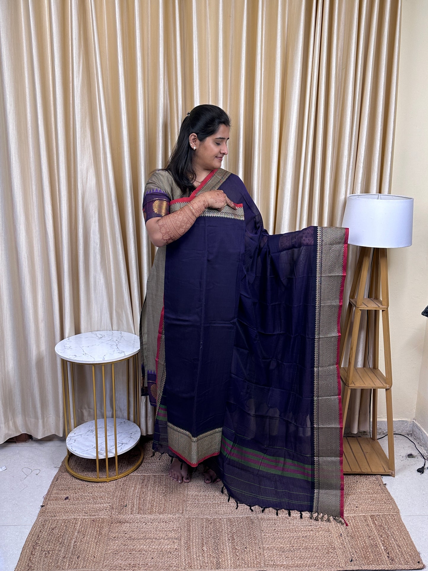 Narayanpet Mercerised cotton (4.5 m Top)-NIRA7
