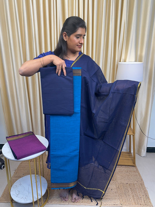 Peacock Kanchi cotton salwar suit