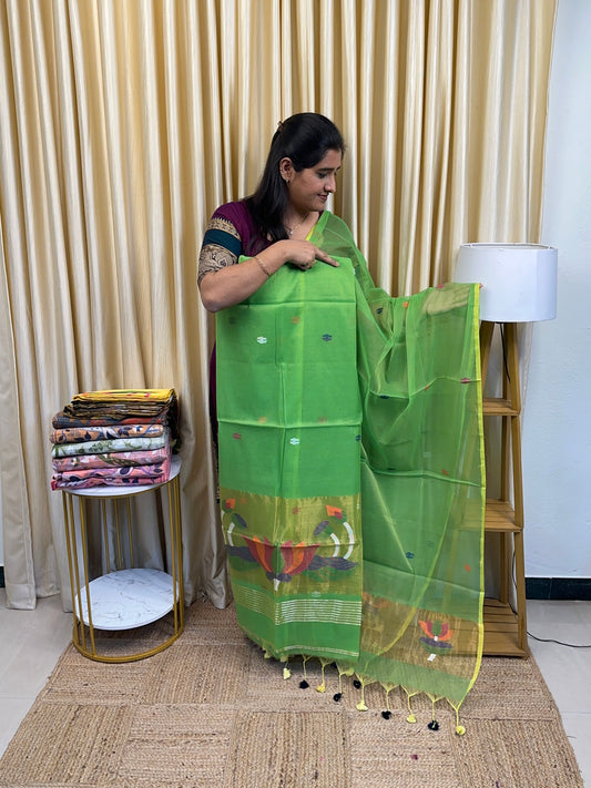 Muslin Jamdhani Handwork Lotus-5