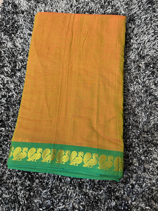 Narayanpet Mayil border  fabric 1 meter cut  - 6