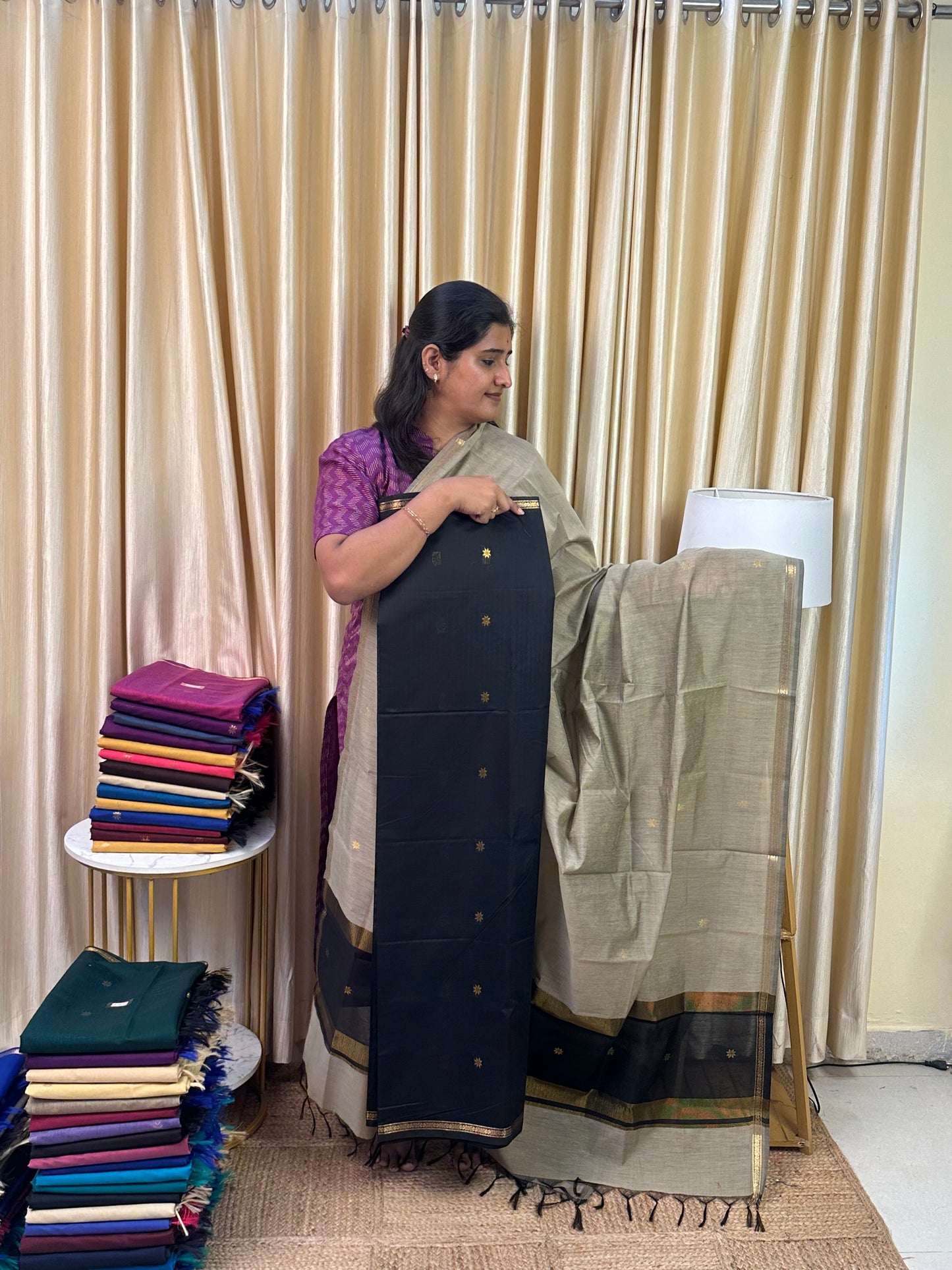 Maheswari silk cotton 2 piece set- NMH16