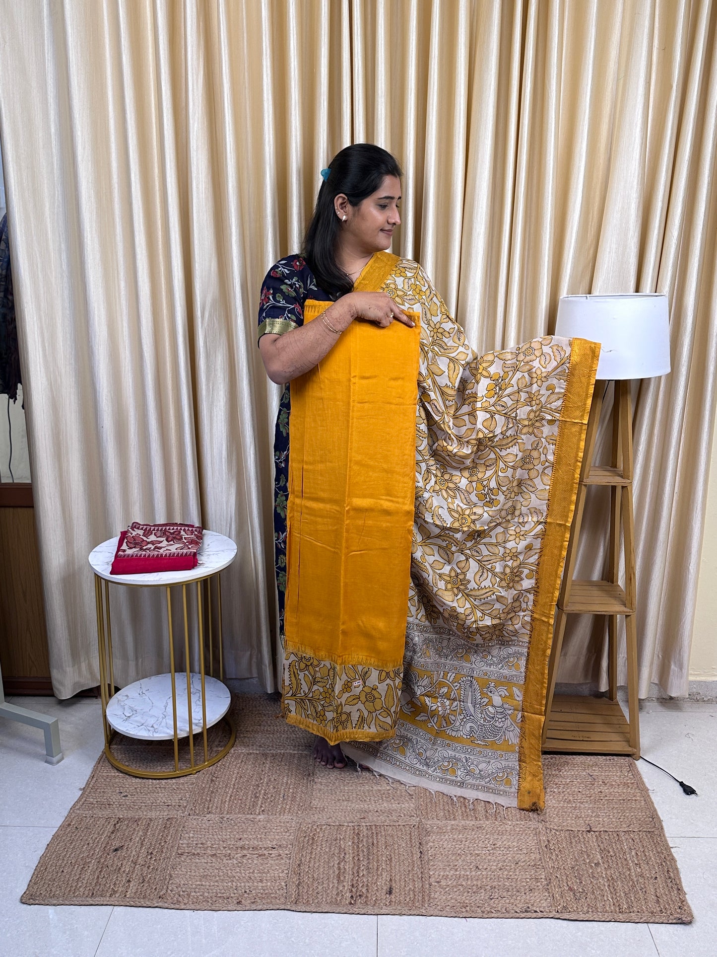 Gap border kalamkari 2 piece set - 4